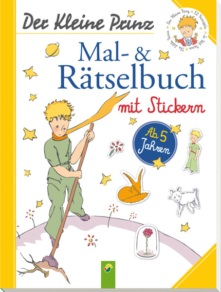 Cover des Buches „Der Kleine Prinz - Mal- und Rätselbuch“